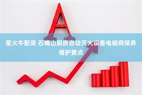星火牛配资 石嘴山厨房自动灭火设备电磁阀保养维护要点